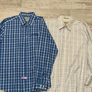 2 EddieBauer large dress shirts